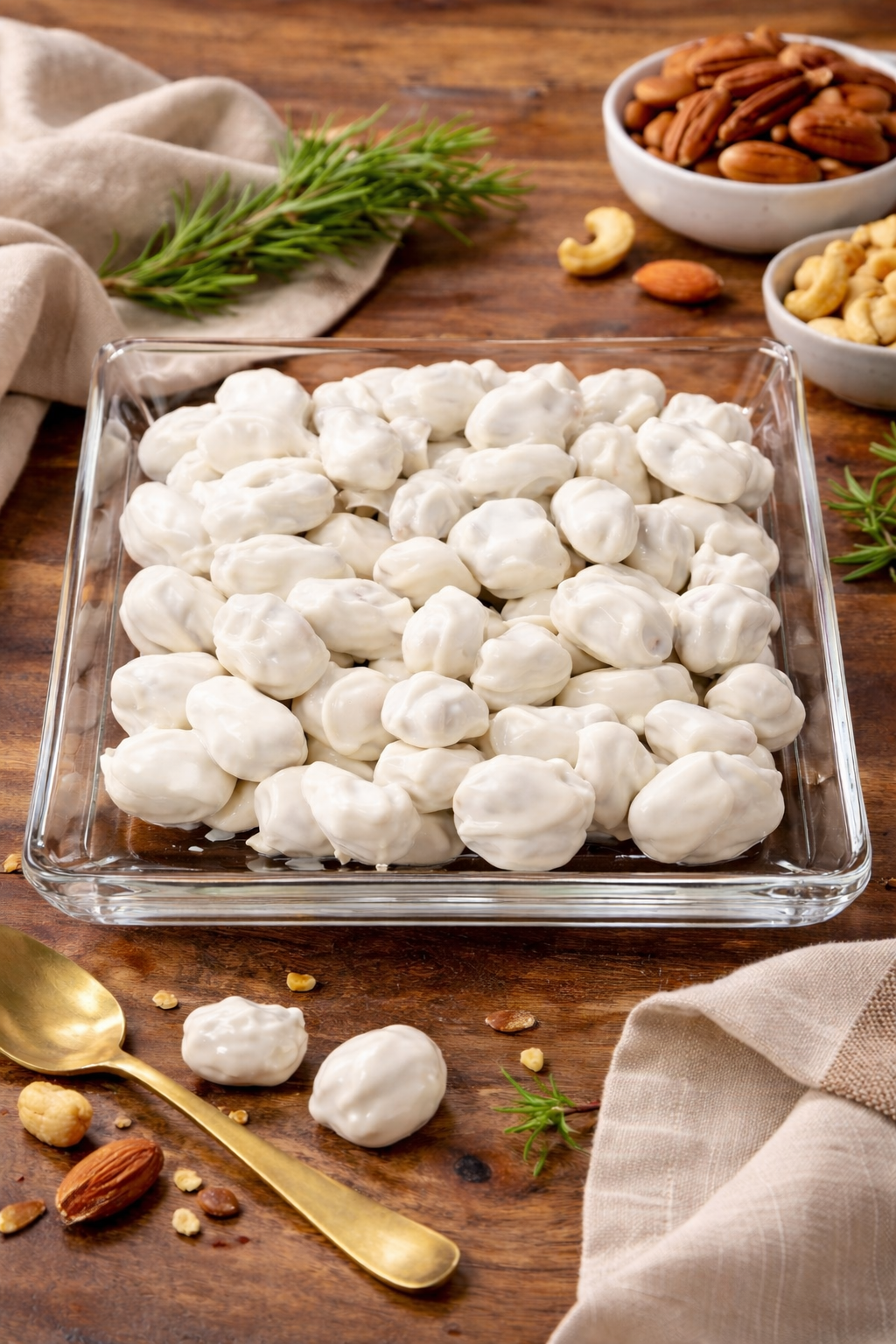 White Chocolate Covered Pecans