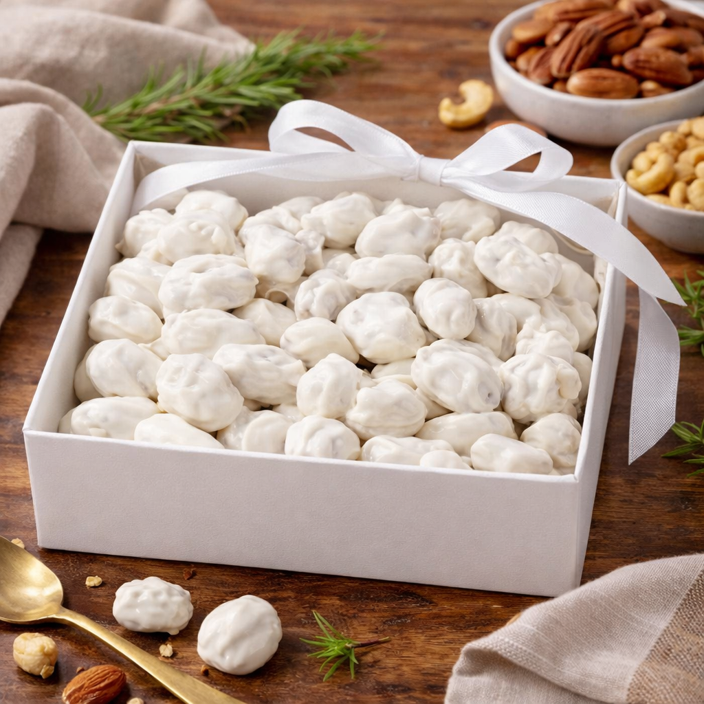 White Chocolate Covered Pecans